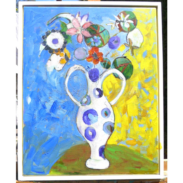 Wood Spring Oil Painting on Canvas For Sale - Image 7 of 7