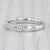 Modern 0.24ctw Woven Diamond Stackable Ring 18k White Gold Wedding Band Size 5 Bridal For Sale - Image 3 of 9