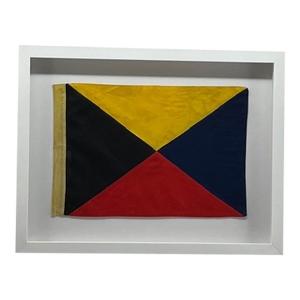 Coastal Wall Decor Letter "Z" Framed Wall Art