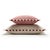Couple Bicolor Happy Cushions White and Pink Velvet from Lo Decor, Set of 2 For Sale - Image 6 of 6
