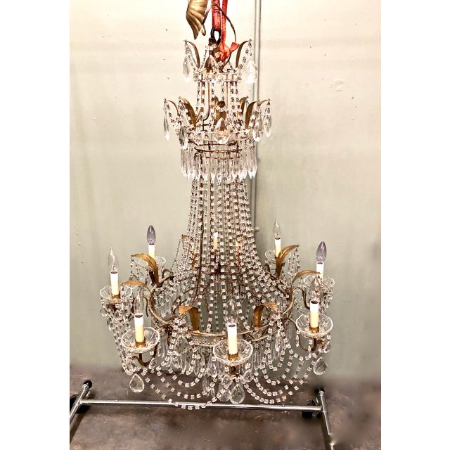 This is superb example of Italian creativity and craftsmanship. The chandelier derives its form from Classic Baltic...