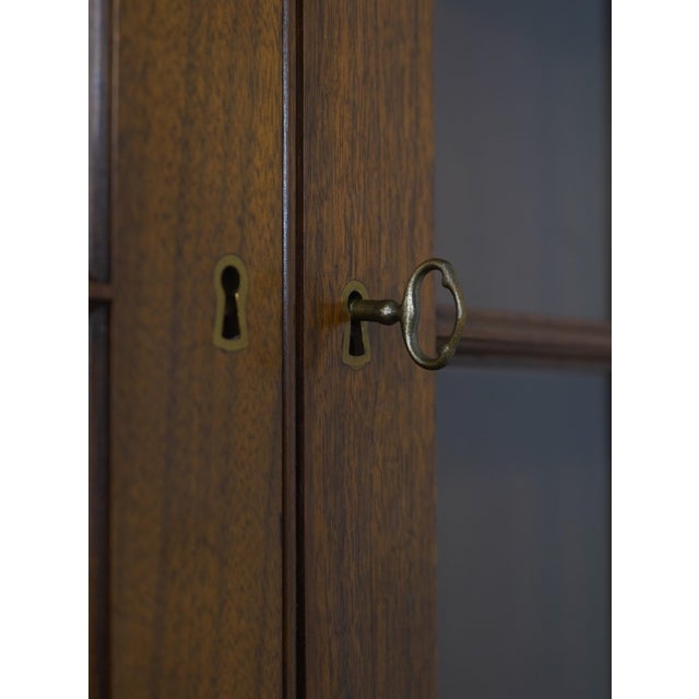 Country Chippendale Hand Crafted Walnut Cupboard For Sale - Image 11 of 18