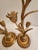 Late 19th Century Art Nouveau Brass Tulip Candle Holders - A Pair For Sale In Los Angeles - Image 6 of 10