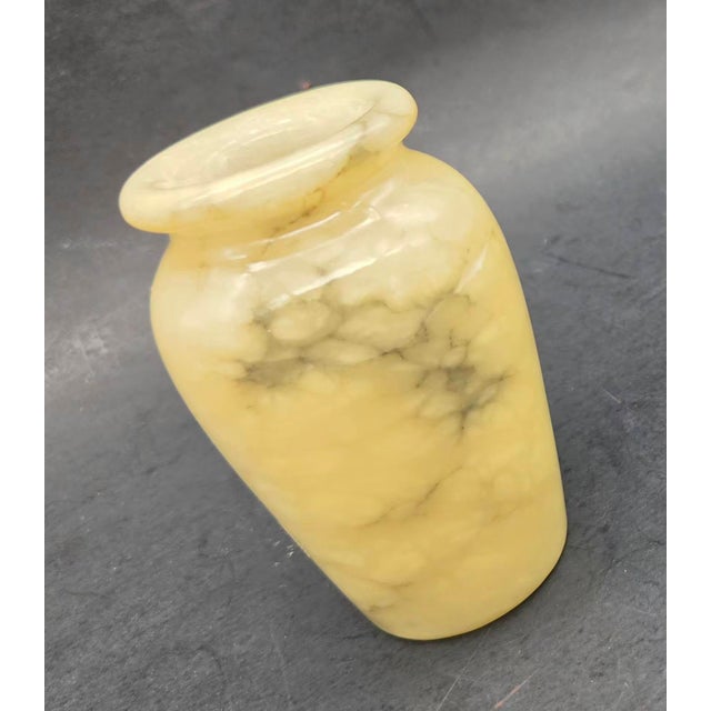 Mid 20th Century Vintage Alabaster Bud Vase For Sale - Image 5 of 10