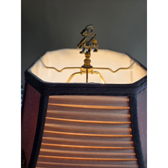 Hollywood Regency Faux Bamboo by Oriental Accents Lamp For Sale - Image 14 of 16