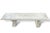 Italian Neoclassical Carved White Marble Bench With Scroll Pedestal Legs For Sale - Image 4 of 11