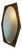 Vintage Painted Wood-Effect Mirror, Italy, 1950s For Sale