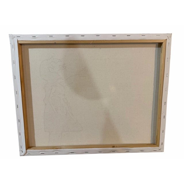 Street Art Banksy Inspired Street-Art Style Canvas – Girl Reaching for Red Heart Balloon - Signed a.r. For Sale - Image 4 of 4