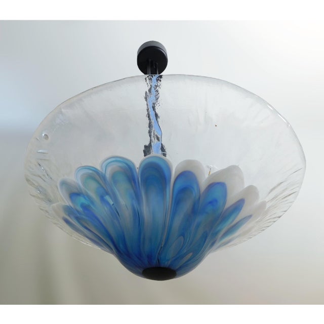 Italian 1960s Blue Murano Pendant by La Murrina For Sale - Image 3 of 14