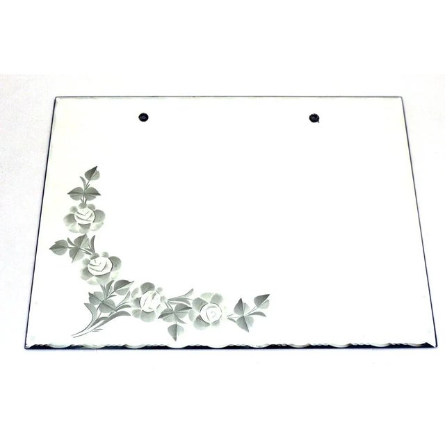 Vintage Austrian Mirror with Polished Rose Patterns For Sale - Image 12 of 12