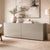 Minimalist Italian modern six-drawer dresser / credenza designed and manufactured in Italy by Glas Italia. The piece...