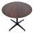 Modern Naoto Fukasawa for Geiger Saiba 30" Round Walnut Veneer Top Dining Table For Sale