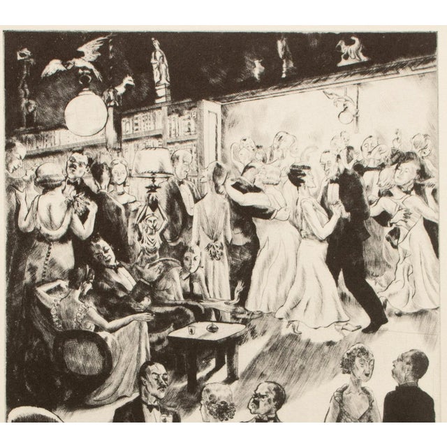 1939 After Peggy Bacon "The Social Graces", First Edition Period Offset Lithograph For Sale - Image 4 of 9