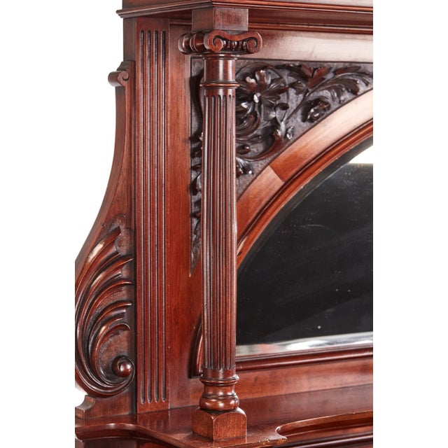 Antique Carved Mahogany Sideboard from Maple & Co. For Sale - Image 11 of 18