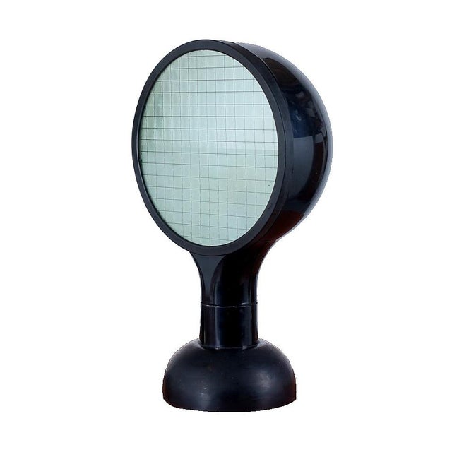 Metal Black Drive Table Lamp by Adalberto Dal Lago for Bieffeplast, 1970s For Sale - Image 7 of 7