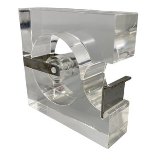 Acrylic Tape Dispenser by Serge Mansau for Fratelli Guzzini, France, 1970s For Sale