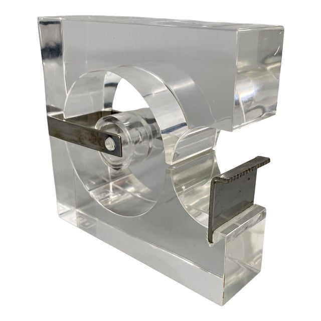 Acrylic Tape Dispenser by Serge Mansau for Fratelli Guzzini, France, 1970s For Sale