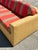 Red Vintage Fabric and Seagrass Sectional Sofa For Sale - Image 8 of 13