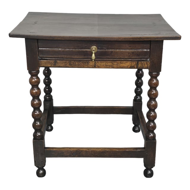 Oak Side Table, 1650s For Sale