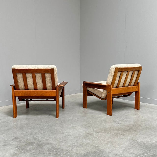 Vintage Teak Lounge Chairs from EMC Møbler, Denmark, 1970s, Set of 2 For Sale - Image 6 of 13