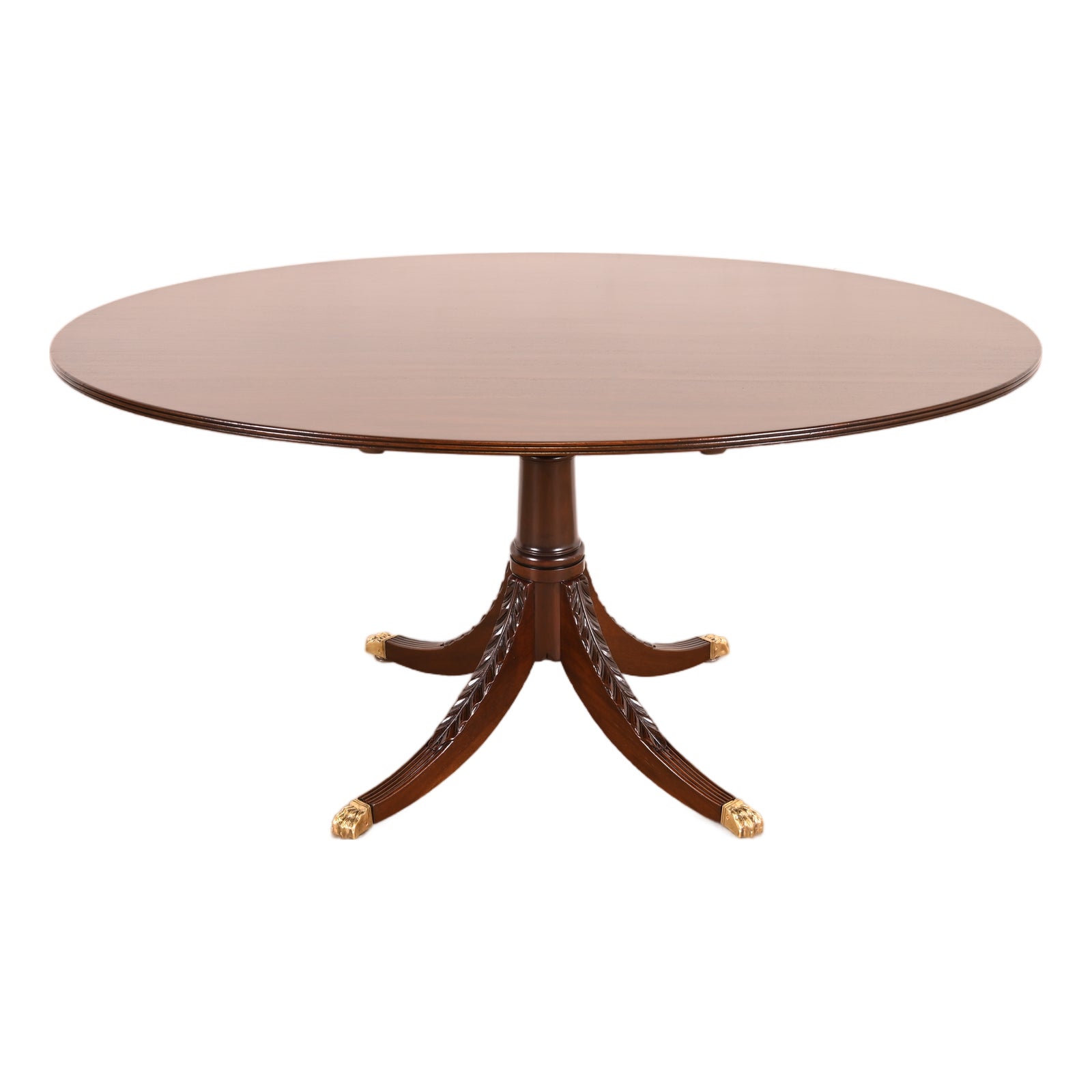 Baker Furniture Style Antique Georgian Mahogany Pedestal Breakfast ...