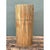 This vintage cylindrical umbrella stand is clad entirely in slender coconut shell veneer strips, arranged tightly side by...
