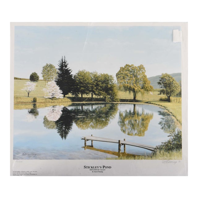 Stickley’s Pond – David Fleming Signed 1991 Edition For Sale