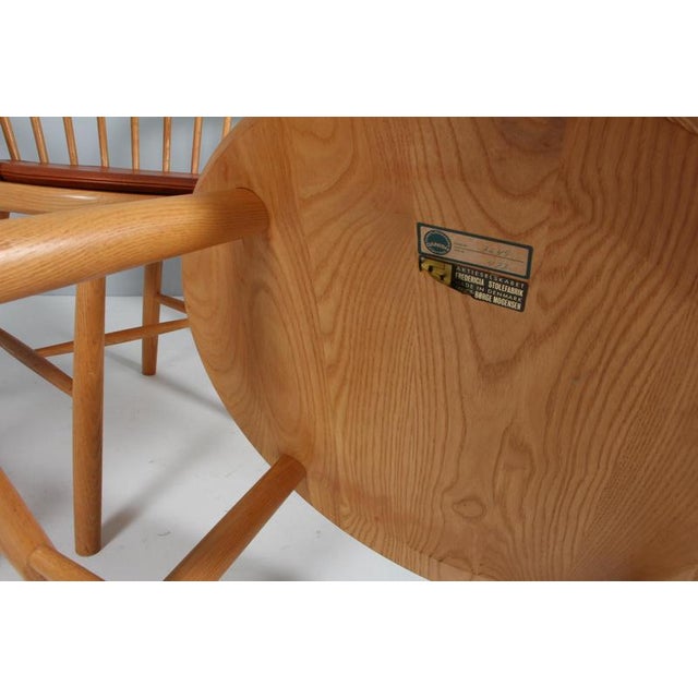 Model 3249 Pub Chair in Ash attributed to Børge Mogensen for Fredericia, 1960s For Sale - Image 10 of 12
