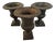 Medici Cast Iron Vases, 1900, Set of 3 For Sale