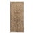 Vintage Hand-Knotted Neutral Anatolian Tribal Runner Rug | Earthy Beige & Walnut Geometric For Sale