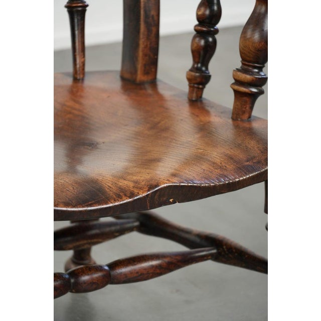 Antique English Wooden Windsor Spindle Chair, Early 19th Century For Sale - Image 16 of 17