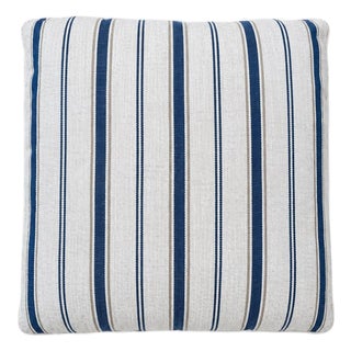 Holland and Sherry Sagamore Blue Canoe Outdoor Pillow, 18” For Sale