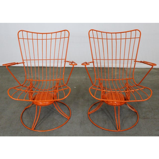 Pair of MidCentury Modern Homecrest Bottemiller Swivel Rocker Lounge