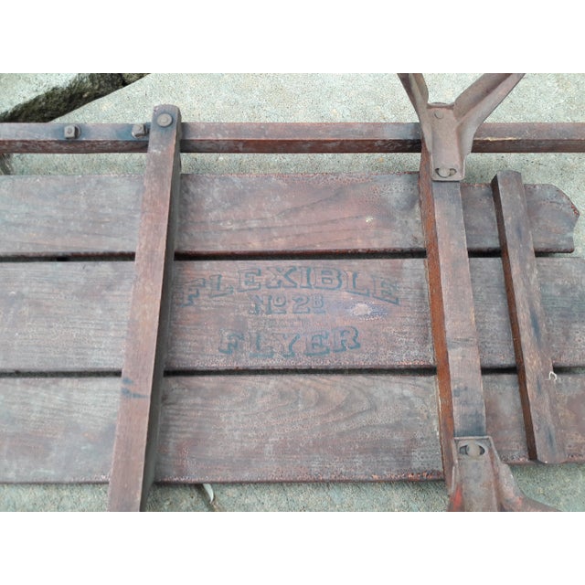 Vintage 1908-1914 Model 2-B Flexible Flyer Sled. Early 20th Century Sled in great vintage condition with exception of a...