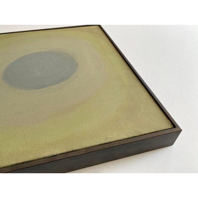 Julius Shaier Vintage 1991 " Provincetown Moon Seascape " Original Signed Modernist Framed Abstract Expressionist Oil Painting For Sale - Image 10 of 17