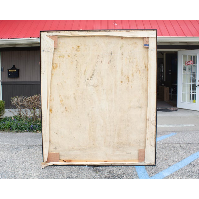 Late 20th Century Abstract Oil on Canvas Painting of a Dog by James L. Bruch For Sale - Image 10 of 10