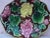 19th Century English Majolica Geranium Platter.