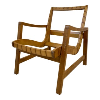 Jens Risom for Knoll Webbed Lounge Chair for Restoration For Sale