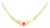 Natural Oval Ruby & Diamond Pendant Necklace 14k Yellow Gold, 15 Inch Long For Sale