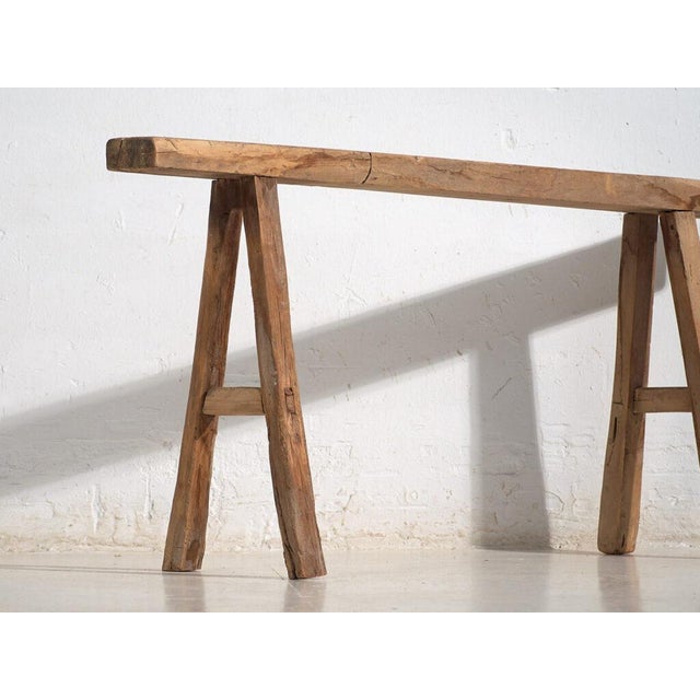 Small antique bench (c.1870) Dimensions: Length: 111 cm Depth: 11 cm Height: 56 cm Style: Qing Dynasty Materials and...