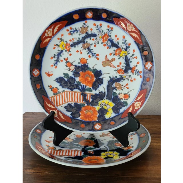 Antique 20th Century Imari Japonisme Charger Plates - A Pair For Sale - Image 13 of 13