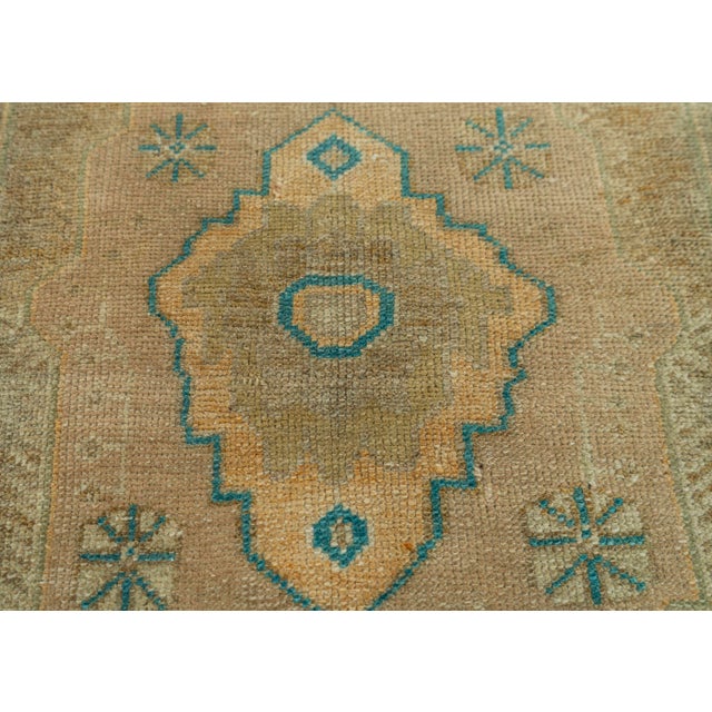 Early 21st Century Turkish Mini Rug Oriental Hand Knotted Vintage Rug 1'5" x 3'1" #20767 For Sale - Image 5 of 8