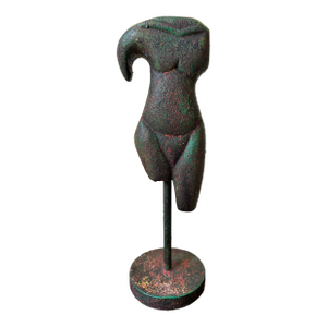 Vintage Brutalist Female Torso Sculpture