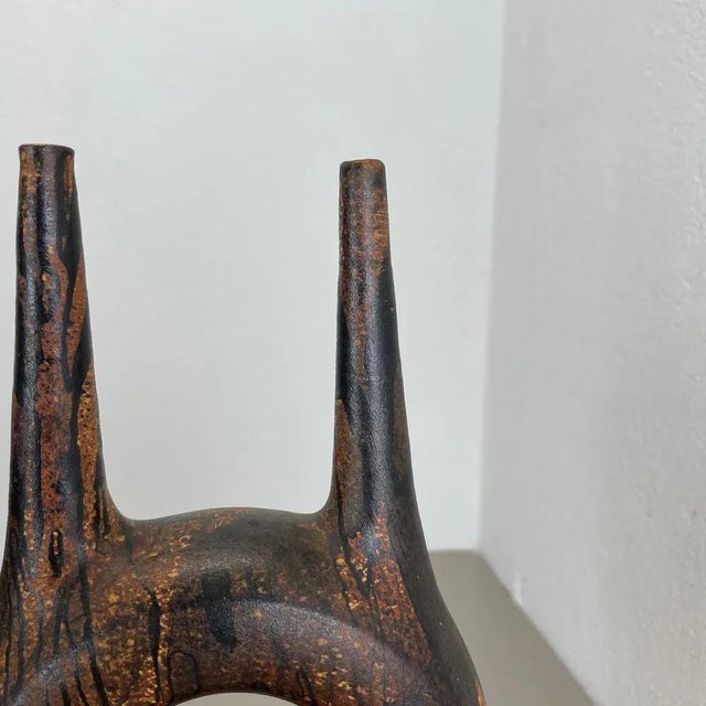 Vintage Ceramic Studio Pottery Vase from Gerhard Liebenthron, 1977 For Sale - Image 6 of 18