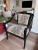 Black Glossy and Cotton Velvet Zebra Armchairs -A Pair For Sale - Image 9 of 12