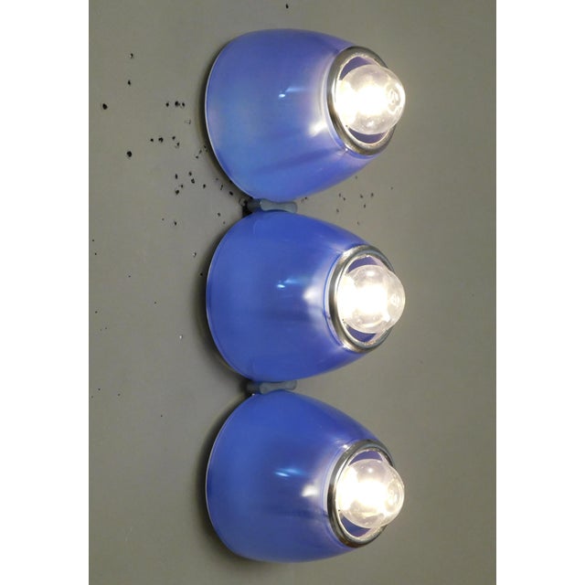 1970s Blue Tilos Sconces by Ernesto Gismondi for Artemide, a Pair For Sale - Image 9 of 11