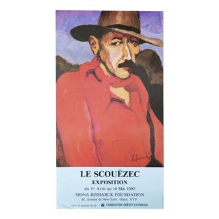 Original Self-Portrait Poster by Maurice Le Scouëzec, 1992 For Sale