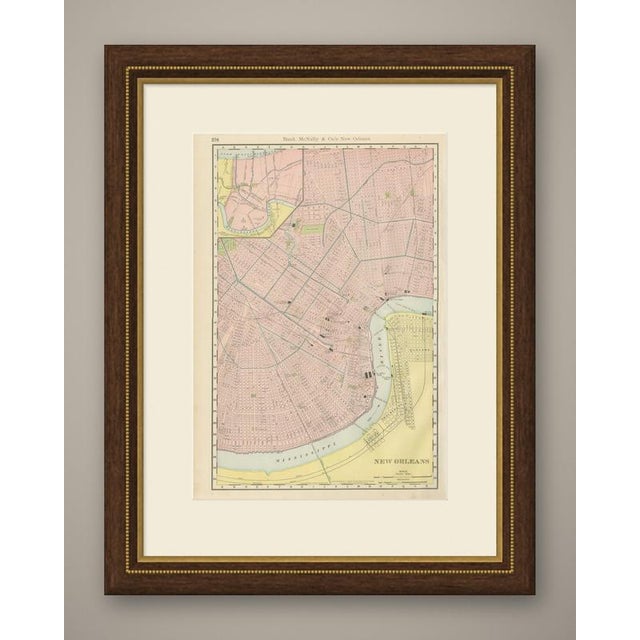 This antique map of New Orleans is the street plan printed on page 276 of Rand McNally's indexed atlas of 1899, following...