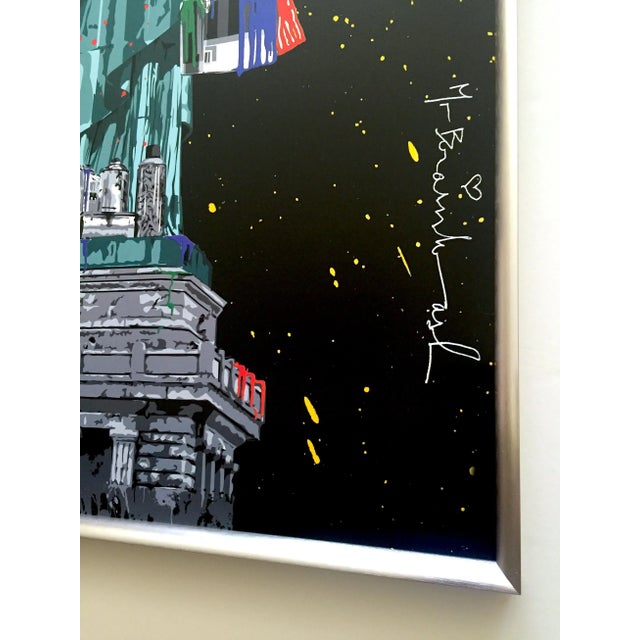 Mr. Brainwash " Liberty "Authentic Lithograph Print Framed Pop Art Poster For Sale - Image 10 of 13