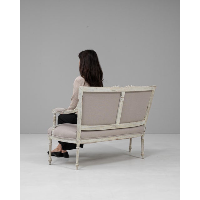 1900s French Louis XVI Settee For Sale - Image 14 of 18